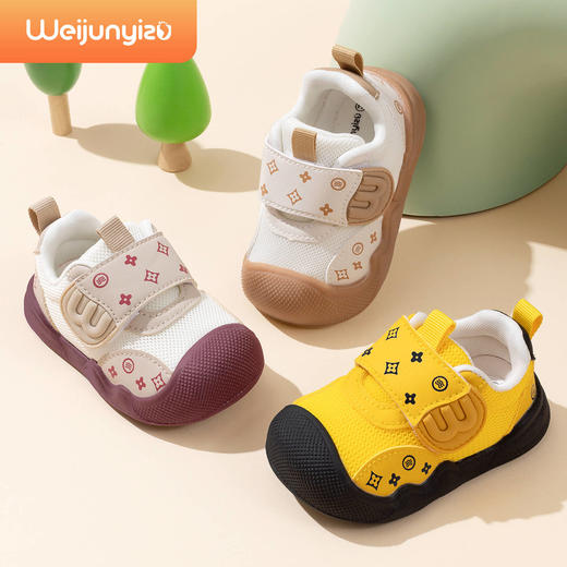 炜俊亿足学步鞋男宝宝鞋子春秋款婴儿鞋子软底机能鞋一岁女宝童鞋14-21 商品图0