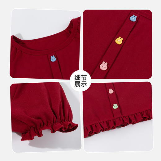 贝贝怡女童短袖上衣ZB2FS011 商品图7