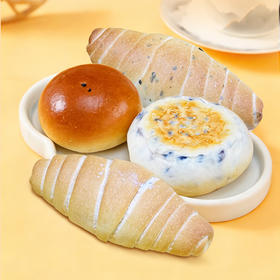 小呆鸟 早餐面包 盐面包/椒香盐面包/日式红豆包/日式红豆饼 560g/箱【周三/周六发货】