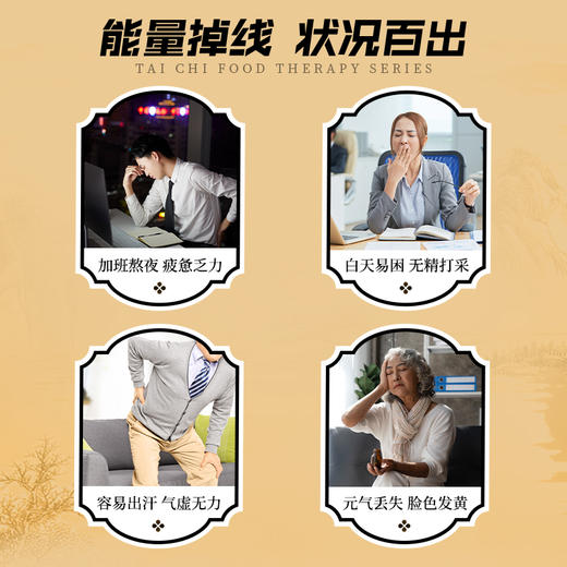 怀山堂 生命宇宙茯苓莲子黄精大枣怀山药太极拳元气食养462g 商品图6