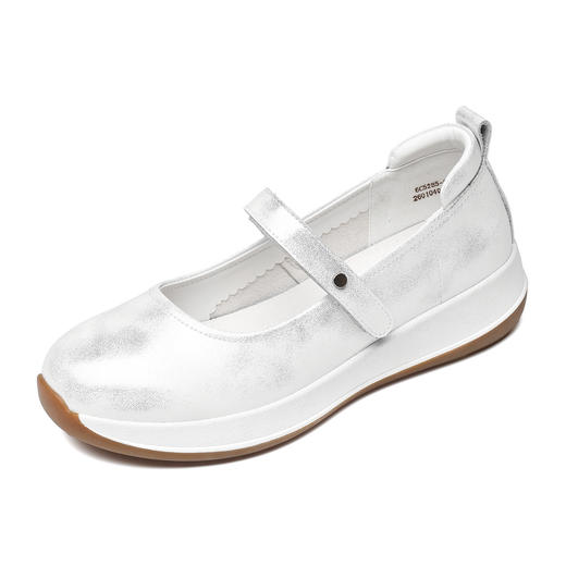 信诺妈妈鞋时尚百搭真皮女士玛丽珍鞋一字带软底单鞋2026春季新款6C5288-8T 商品图3