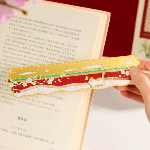 【故宫文具】故宫的雪滑动书签尺子博物馆文创学生文具新年礼物 商品图2