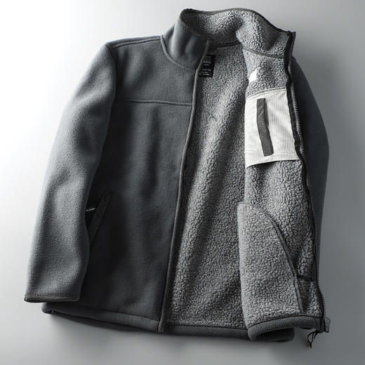 【年终福利】零下15° 出口挪威！加绒加厚双面摇粒绒抓绒衣男秋冬宽松大码外 商品图7