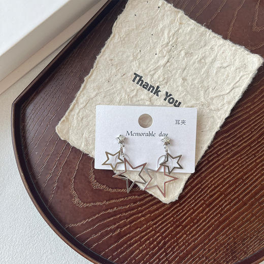 气质百搭星星耳饰耳夹-纪念日百货门店同款169100429 商品图1