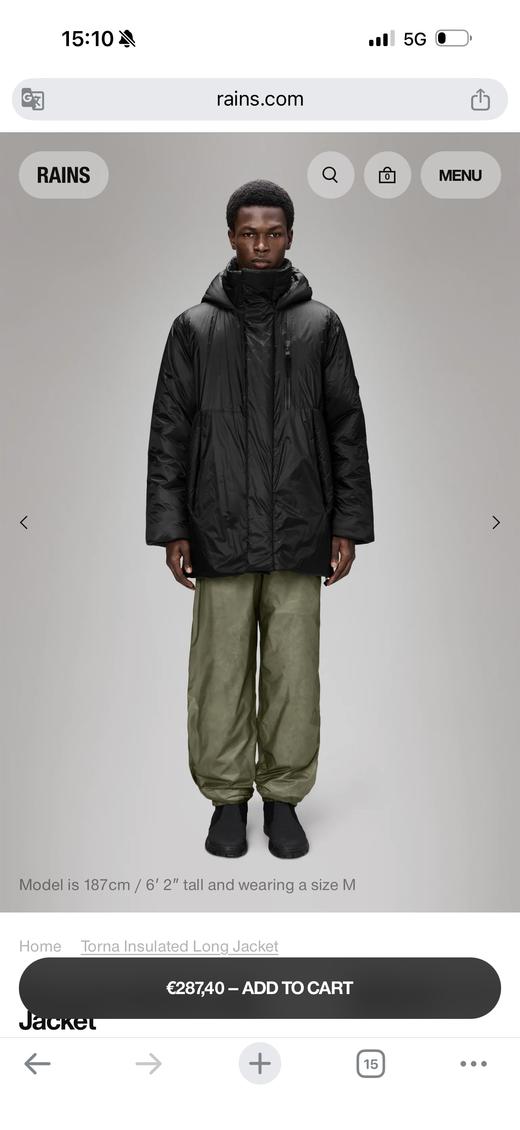 年度最佳！丹麦Rains超厚防水棉衣torna puffer jacket男女同款 商品图14