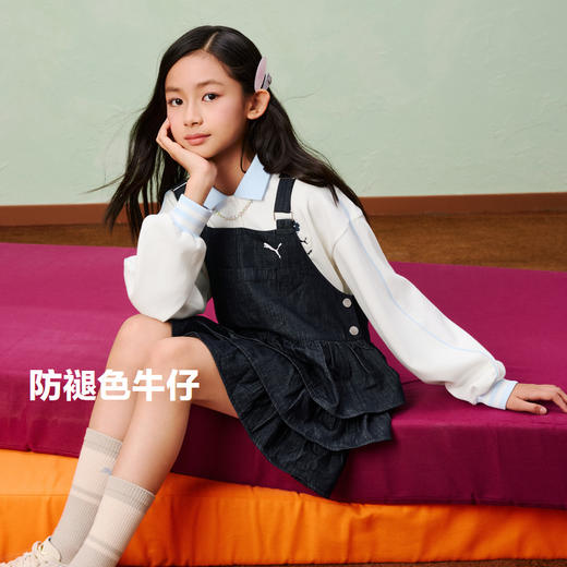 PUMA彪马童装2026春季新款儿童女童连衣裙背带裙俏皮可爱 商品图0