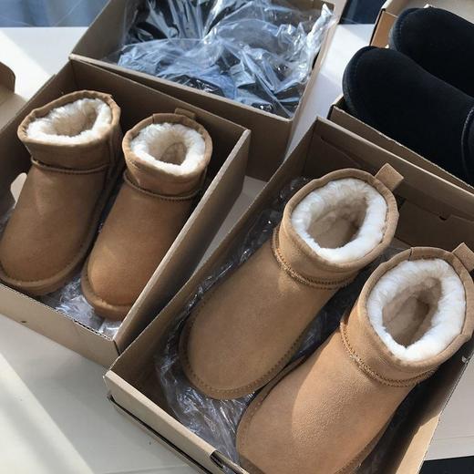 断码价~拼手速！亲子款！2026反绒牛皮加厚加毛保暖短筒雪地靴！ 商品图3