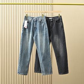 男士加绒加厚复古纯棉休闲牛仔裤！