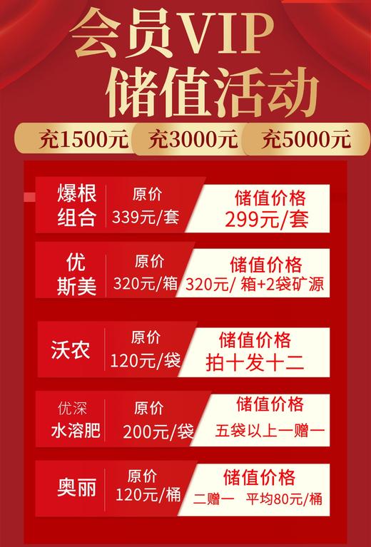 【储值享豪礼】储值金额全年不限时使用 商品图0