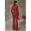 米思阳2025秋冬 通勤OL显白修身显瘦锈红色西装外套+修身马甲+高腰西裤（单拍）三件套5974/5975/5976 商品缩略图6