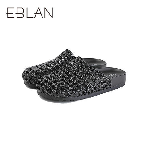 【上新】伊伴2026夏季随性波嬉风编织网面勃肯鞋B26203203 商品图4