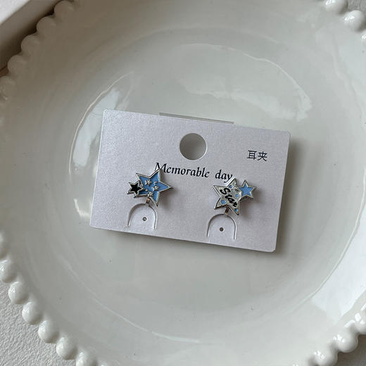 星星闪闪耳饰耳夹-纪念日百货门店同款169100322 商品图3