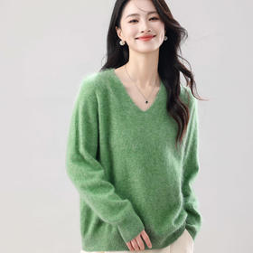 拉毛毛衣+半裙太美了吧！今年这件爆火，155-175穿气质爆棚