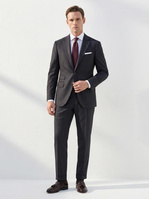 「84款可选」Scabal The Royal 皇家澳洲美丽诺羊毛全麻衬西装套装 商品图2