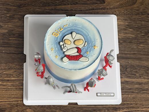 奥特曼手绘蛋糕 商品图0