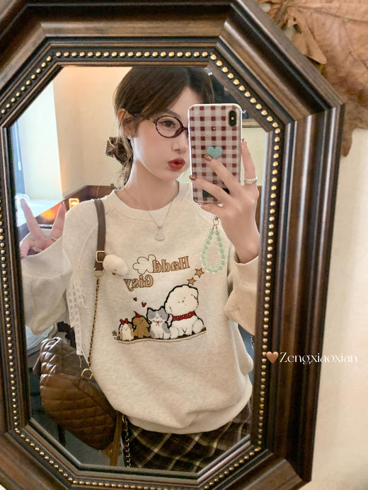 <曾小咸推荐>2.3现货秒杀 ！微信超特价！动物植绒刺绣卫衣 日常189.99 立减100 秒杀89.99！！ 商品图11