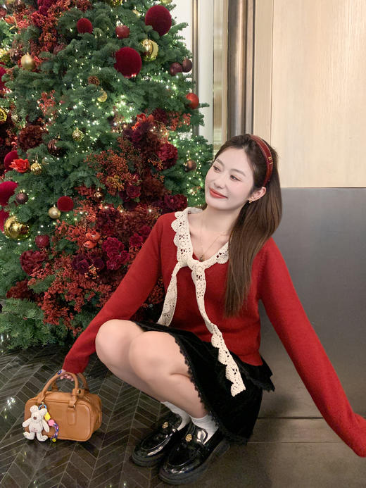 <曾小咸推荐>2.6现货秒杀 ！微信超特价！蕾丝边针织衫 日常169.99 立减80 秒杀89.99！！半身裙 秒杀69.99！ 商品图11