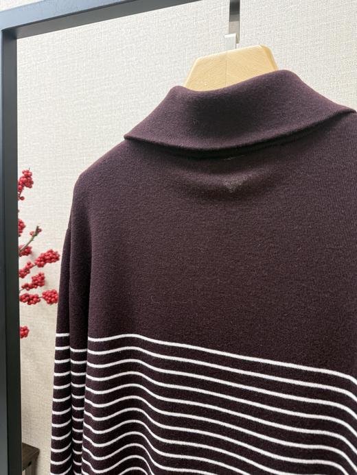 条纹半拉链套头衫 商品图4