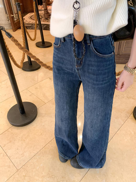 <曾小咸推荐>2.4现货秒杀 ！微信超特价！2色韩系加绒微喇牛仔裤 日常229.99 立减130 秒杀99.99！！米白色毛衣秒杀89.99！ 商品图11