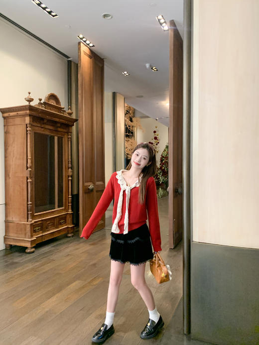 <曾小咸推荐>2.6现货秒杀 ！微信超特价！蕾丝边针织衫 日常169.99 立减80 秒杀89.99！！半身裙 秒杀69.99！ 商品图7