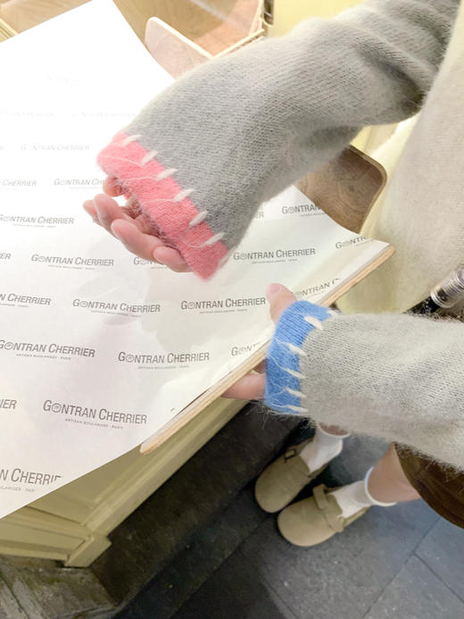 <曾小咸推荐>2.6现货秒杀 ！微信超特价！韩系撞色插肩针织衫 日常189.99 立减100 秒杀89.99！！ 商品图6