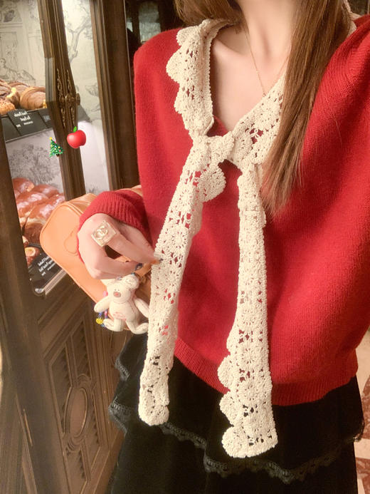 <曾小咸推荐>2.6现货秒杀 ！微信超特价！蕾丝边针织衫 日常169.99 立减80 秒杀89.99！！半身裙 秒杀69.99！ 商品图6