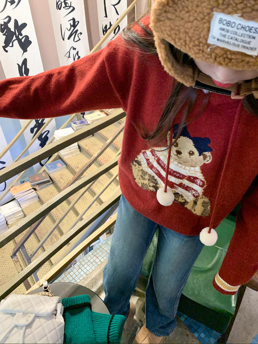 <曾小咸推荐>2.4现货秒杀 ！微信超特价！连帽小熊毛衣 日常169.99 立减70 秒杀99.99！！ 商品图6