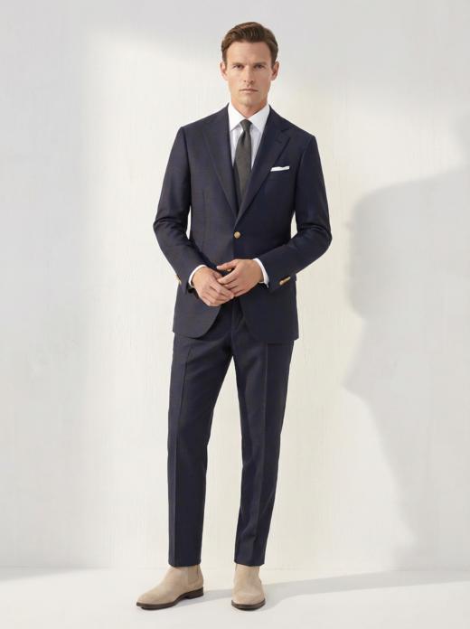 「84款可选」Scabal The Royal 皇家澳洲美丽诺羊毛全麻衬西装套装 商品图1