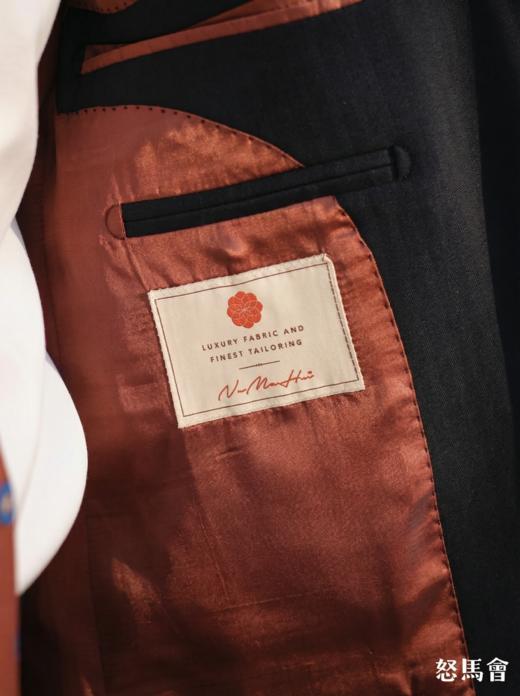 杰尼亚 Cloth Ermenegildo Zegna Traveller Four Seasons 藏蓝色人字纹全麻衬西装套装 商品图5