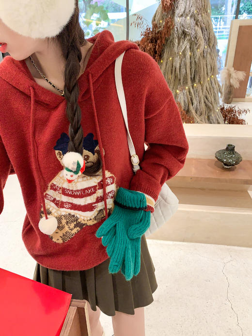 <曾小咸推荐>2.4现货秒杀 ！微信超特价！连帽小熊毛衣 日常169.99 立减70 秒杀99.99！！ 商品图2