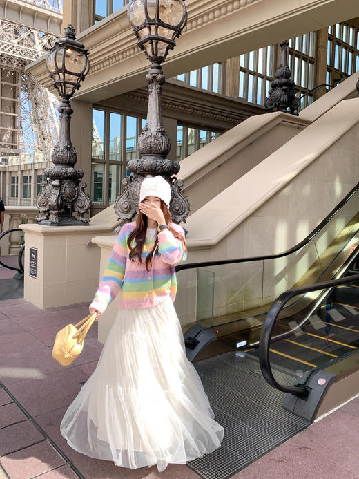 <曾小咸推荐>2.4现货秒杀 ！微信超特价！多巴胺配色条纹毛衣 日常199.99 立减110 秒杀89.99！！ 商品图5