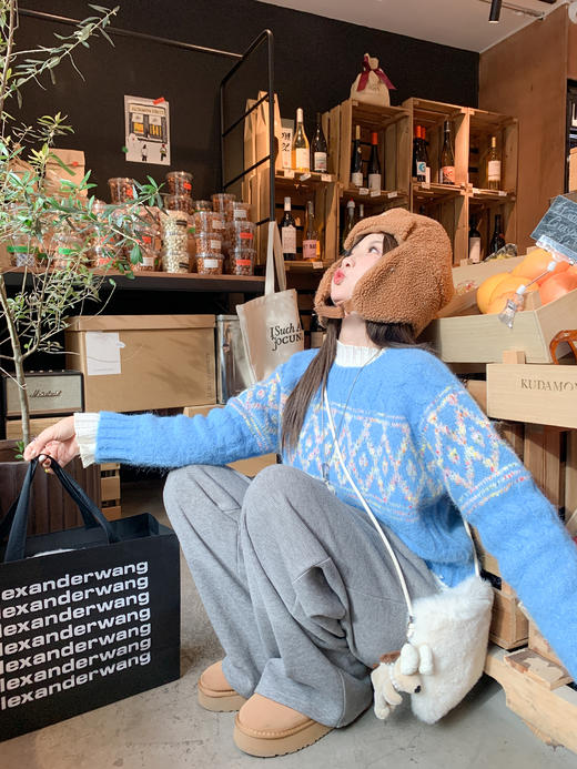 <曾小咸推荐> 2.5 现货秒杀 ！微信超特价！韩系费尔岛麻花毛衣 日常189.99 立减100 秒杀89.99！！ 商品图9