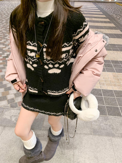 <曾小咸推荐>2.4现货秒杀 ！微信超特价！撞色提花毛衣外套 日常189.99 立减 100 秒杀89.99！！半裙 日常129.99 立减70 秒杀59.99！！ 商品图7