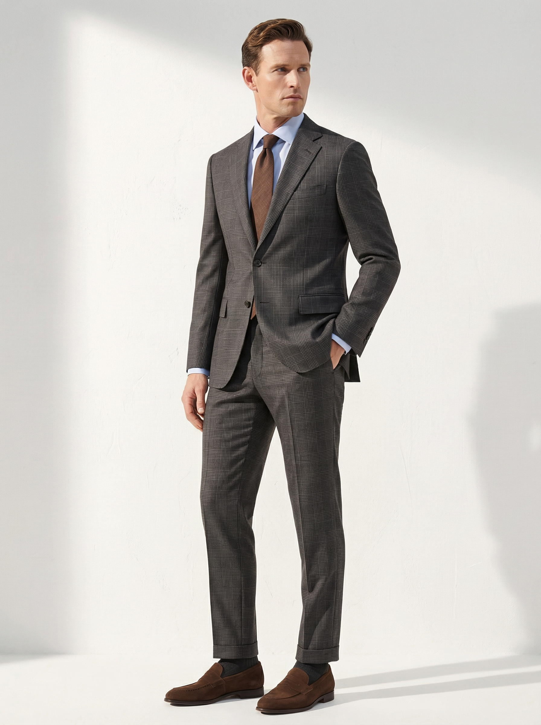 「84款可选」Scabal The Royal 皇家澳洲美丽诺羊毛全麻衬西装套装