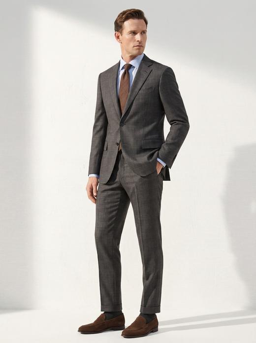 「84款可选」Scabal The Royal 皇家澳洲美丽诺羊毛全麻衬西装套装 商品图0