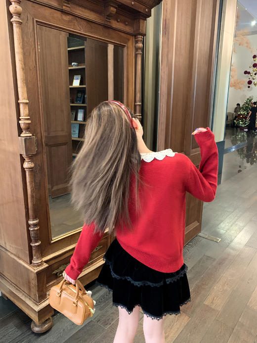 <曾小咸推荐>2.6现货秒杀 ！微信超特价！蕾丝边针织衫 日常169.99 立减80 秒杀89.99！！半身裙 秒杀69.99！ 商品图10