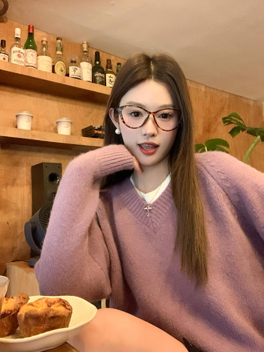 <曾小咸推荐>2.4现货秒杀 ！微信超特价！4色韩系v领毛衣 日常149.99 立减80 秒杀69.99！！ 商品图13