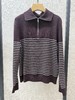 条纹半拉链套头衫 商品缩略图0