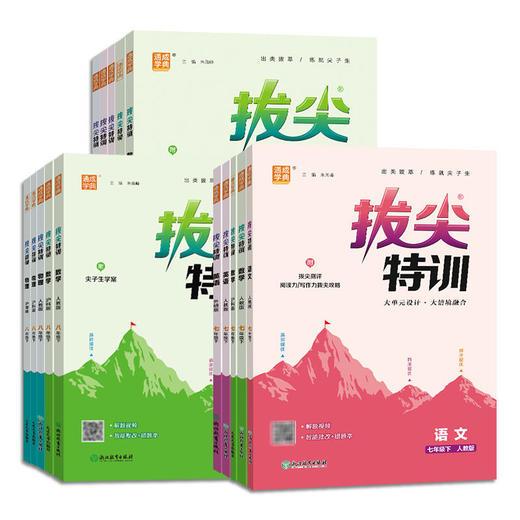 2026春通成学典拔尖特训七八九年级下册语文数学英语科学初中生教材同步练习册尖子生学案教辅资料书 商品图1