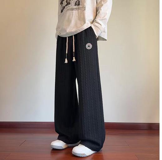 F012836新款美式麻花直筒卫裤休闲裤长裤 商品图1