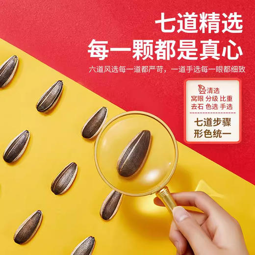 【好品质更放心❗洽洽原香/五香味瓜子】甄选优质精品大颗粒，细长又饱满，轻轻一磕即享美味，轻烘慢炒保留葵花籽本香，年货零食小吃休闲食品L 商品图2