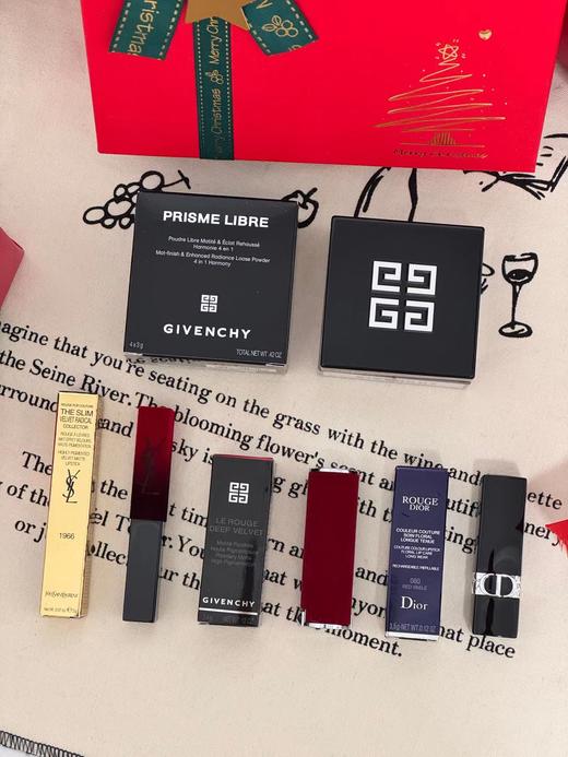 F012828四宫格散粉+红丝绒口红散粉星星四件套 商品图7