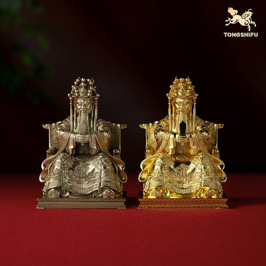 铜师傅 见微系列《威德广济龙王爷》桌面铜菩萨摆件工艺品 商品图0