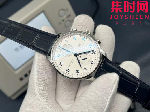 ZF万国葡萄牙计时系列IW371605 白盘蓝针 ZF葡计V2版透底款 葡计背透款 丹东7750机 男士腕表 商品图0