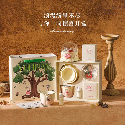 情人节心礼【精灵花园系列  尽显浪漫】扩香石香薰礼盒 卧室奢级感香薰蜡烛 情人节生日礼物 送女生晶石香氛摆件 商品图1