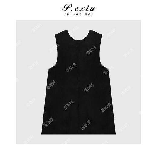 04-3潘依绣丁丁宠粉法式简约气质带口袋背心裙 Q6519 商品图1