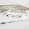 【95新】Cartier卡地亚LOVE系列B6036317 18K白金宽版十钻彩宝LOVE四代手镯17号、宽度6.1mm中性款260126AK02 商品缩略图4