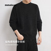 墨麦客老钱风圆领针织衫男士2025冬季新款宽松休闲结构感毛衣男潮 商品缩略图0