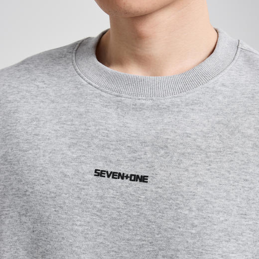 墨麦客男装厚板烧花休闲卫衣男2025秋季新款350克男士卫衣55852 商品图3