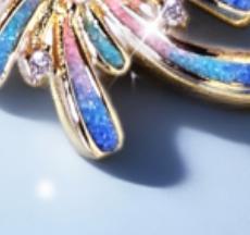 【彼达思】景之蓝 烟花项链  珐琅饰品 商品图4